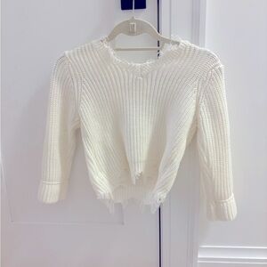 White sweater for kids